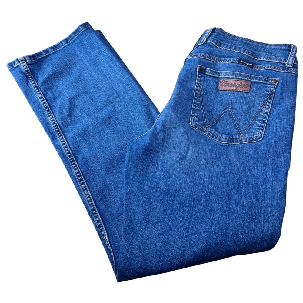 Wrangler Bootcut Jeans Stretch Denim Blue Size 13x32 Western‎ Cowgirl 1009MWZKN